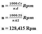 Kecepatan Potong Mesin Bubut Dapat Dihitung Dengan Rumus